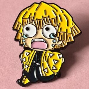 Demon Slayer Zenitsu Crying Enamel Pin